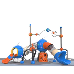 LY03601 Interstellar Crossing Series Kids Outdoor Exercise Playground Equipment Plastic Slide Factory Price Made LLDPE Material