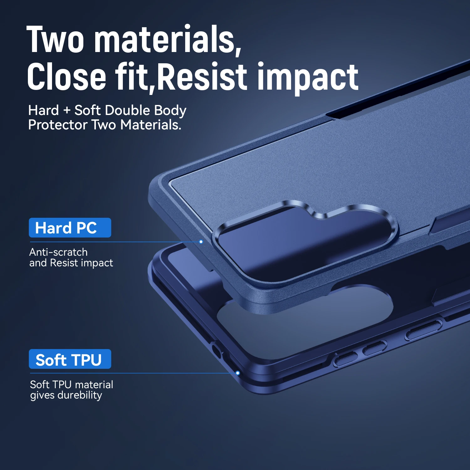 For Samsung Galaxy S26 Ultra S25Edge S24 S23 Plus S22 S21FE Shockproof Phone Cover Case 2IN1 Dual Layer Protection Shell