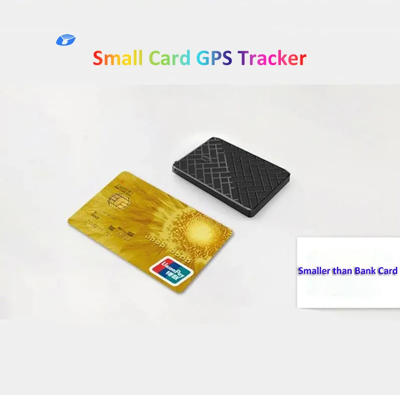 Credit Card Size GPS tracker for Wallet Keychain Kids Microphone GPS tracker with Sos Button Wearable GPS tracker Jewelry