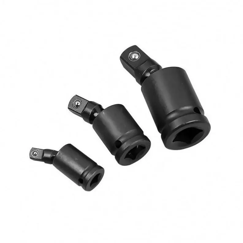 TEBAK 1/2" 3/8" 3/4" 1" Professional Black Phosphate Pneumatic Impact Universal Joint Set Adapter