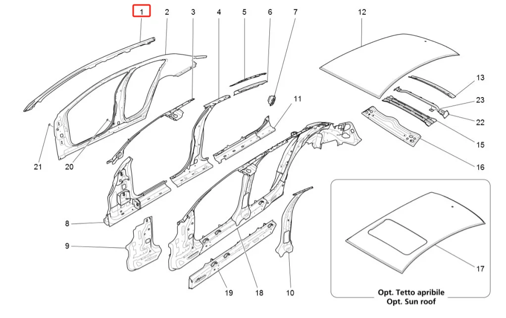 For Maserati 2020 Ghibli M157 Front Locksmith Carrier air Intake Radiator Core Support Upper Center Tie Bar 673008133 673002746 factory