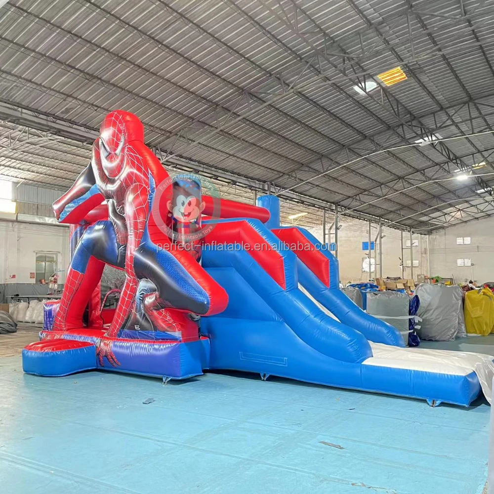 Moonwalk Inflatable Cartoon Cartoon Spiderman Inflatable Bounce Commercial Moonwalk Jumper| Alibaba.com