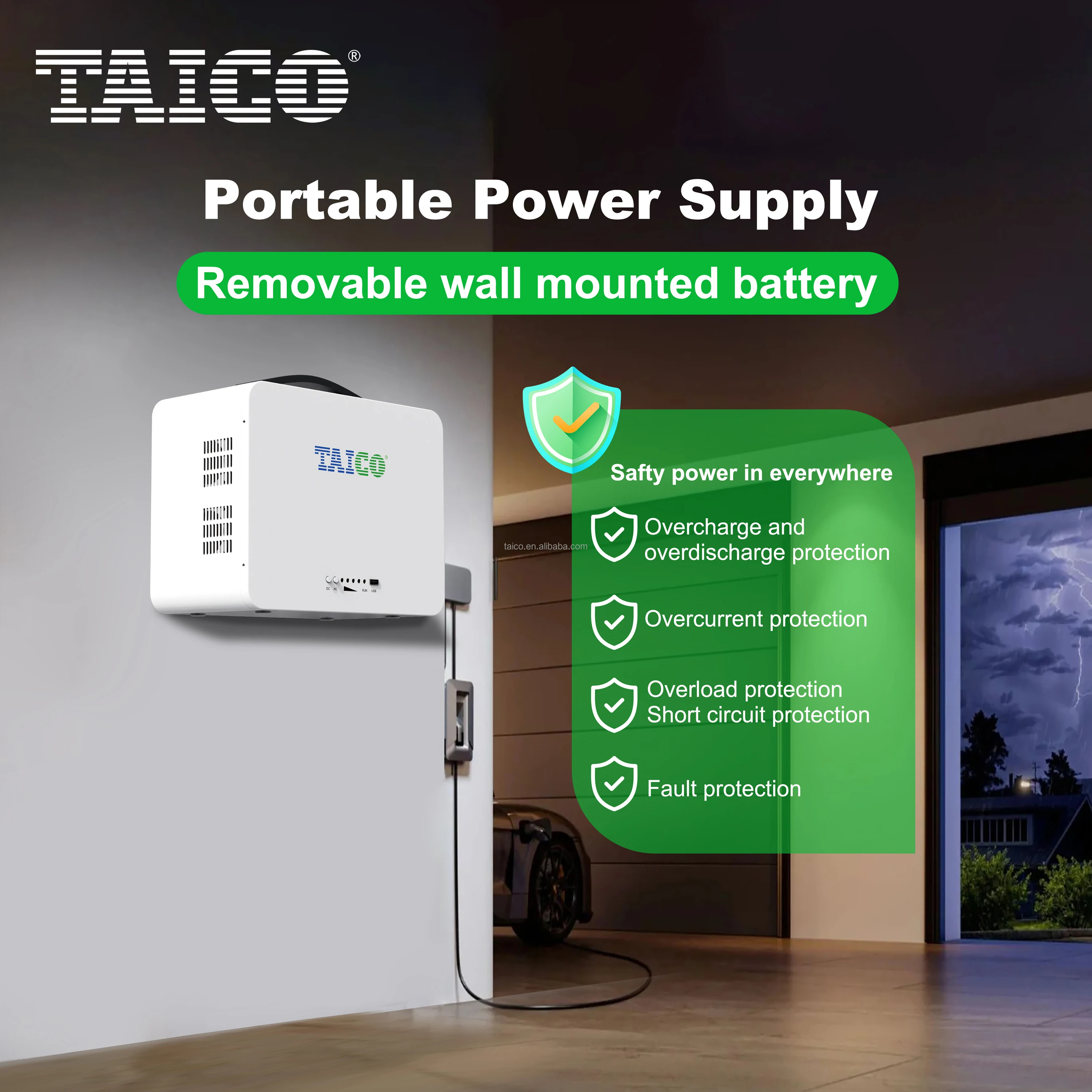 Portable Power Station With AC Outlet - Solar Generator For Home Backup, Camping, Outdoor Use