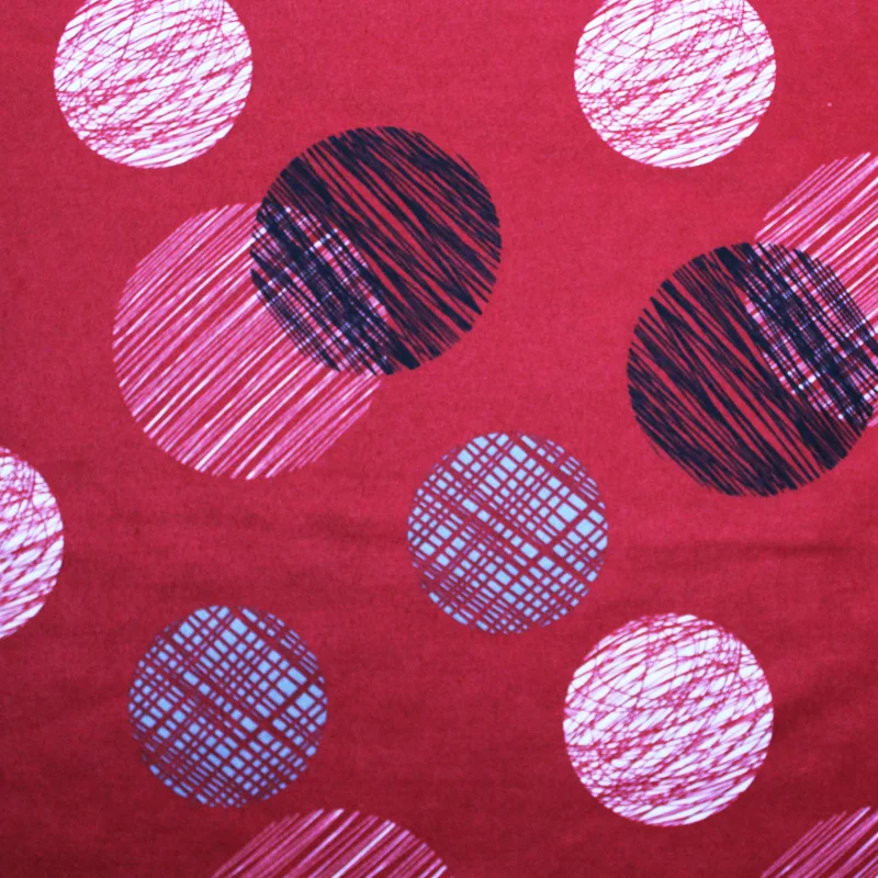 Circle Pattern Geometric Design Waterproof Hem Tovaglia Table Cloth for Italy Market