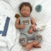 Boy #3 with brown short straight hair