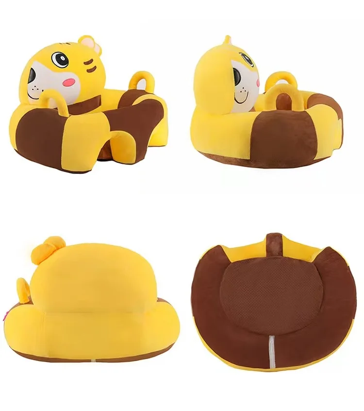 Baby Support Seat Sitting Learning Soft Stuffed Elephant Chair Plush Animal Shaped Baby Sofa