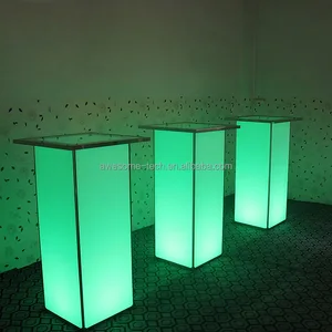 Nightclub Bar Event Led Illuminated Lounge Furniture Light up Bar Table