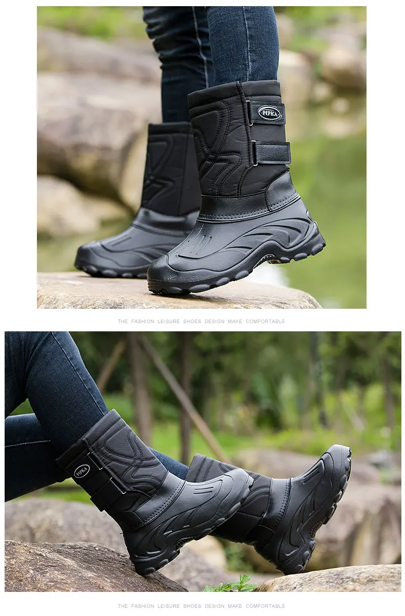 Wholesale Men's Waterproof Outdoor Snow Boots Mid-tube Liner Plus Velvet  Plus Cotton Fishing Boots - Buy Genuine Leather Boots Shoes Winter Women  Man Leather Boots Booty Cowboy Boots Chelsea Boot Martens Boots