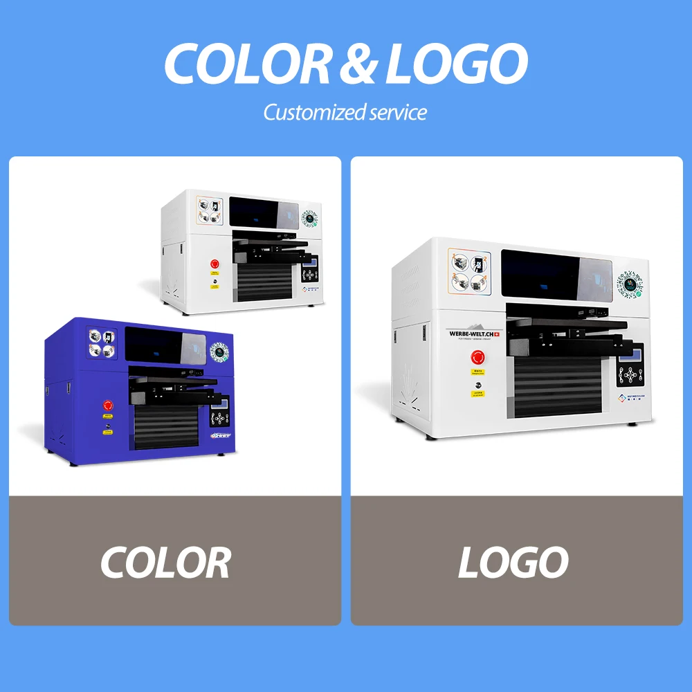 Digital Printing Shop Machines Uv Flatbed Printer A3 Photo Printers with Cylinder Printing