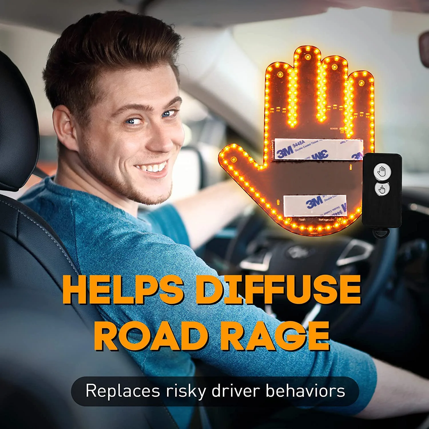 Other Car Light Accessories Middle Finger Car Light For Universal