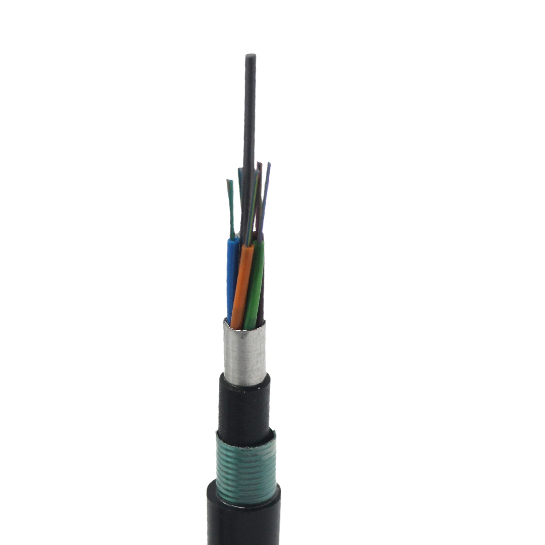 GYTS53 12F 24F 48F 96F Durable Steel Tape Armored Single Mode G655 G652d G657a1 G657a2 Underground Fiber Optic Cable