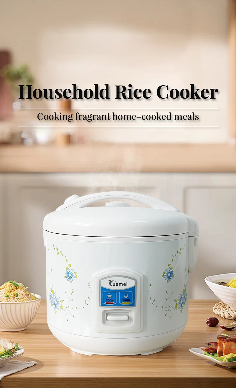 Silver Crest 5L Mechanical Rice Cooker with Resistors Including Measuring Cup and Paddle for Home Kitchen Use