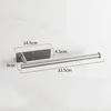 Base quadrata stile lungo-argento spazzolato