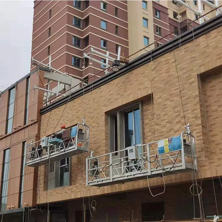 Building Exterior Painting Work Gondola windows Cleaning Cradle Motorized Suspended Platform