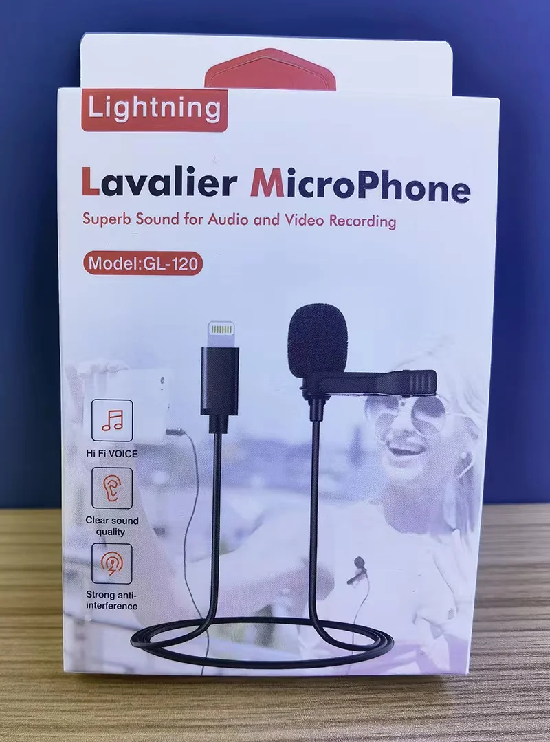 3.5mm Wired Lavalier Microphone Smartphone External Audio Recording Mic