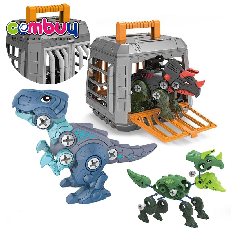 Education Diy Set Assembly Storage Cage Toys Kids 3d Puzzle Dinosaur ...
