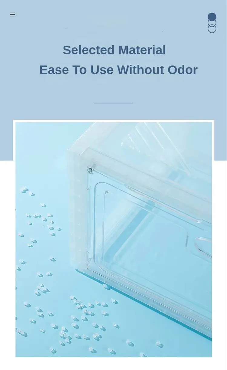 Factory Direct Transparent Stackable Shoe Storage Box Foldable Plastic Sneaker Crates with Drop Front Door for Shoe Organization manufacture