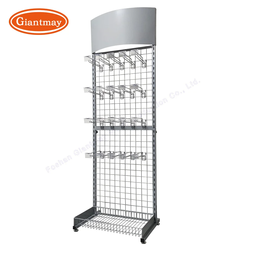 Black Metal Display Rack Hooks - 6L