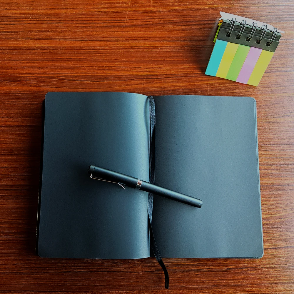 Black Card Paper Planner Custom Notebook Gift Set| Alibaba.com