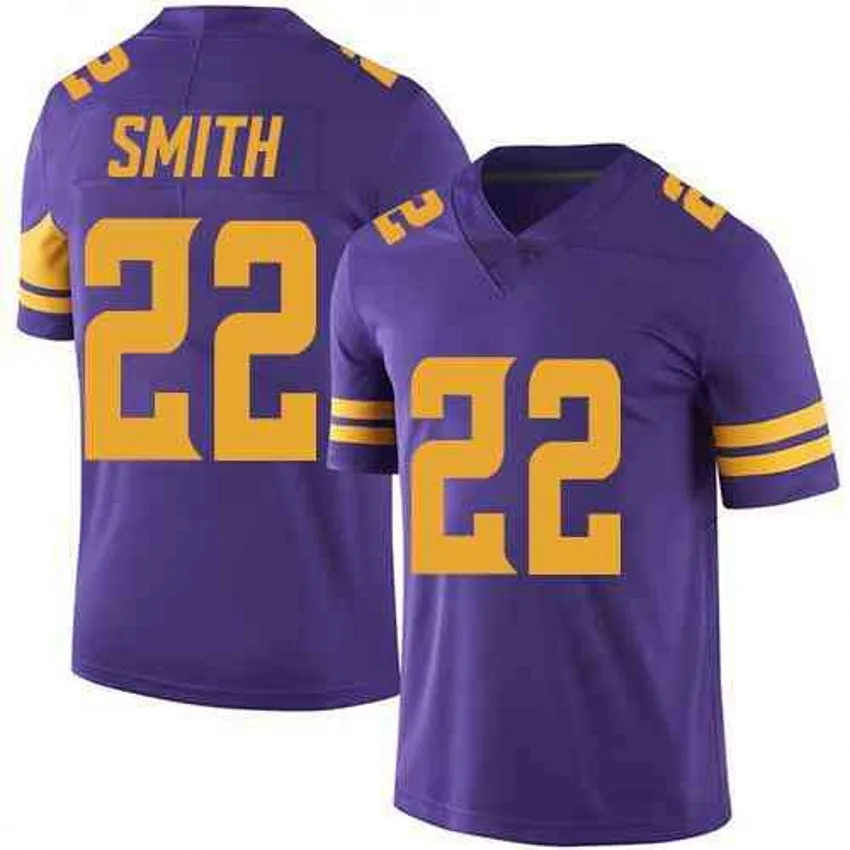 Wholesale Men's Minnesota 18 Justin Jefferson 6 Lewis Cine 19 Adam Thielen  4 Dalvin Cook Randy Moss Harrison Smith Football Jersey From m.