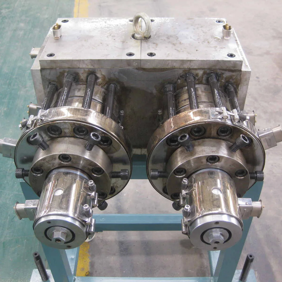 셰인젠 하이펫 20-63 PVC 듀얼 파이프 생산 라인 4