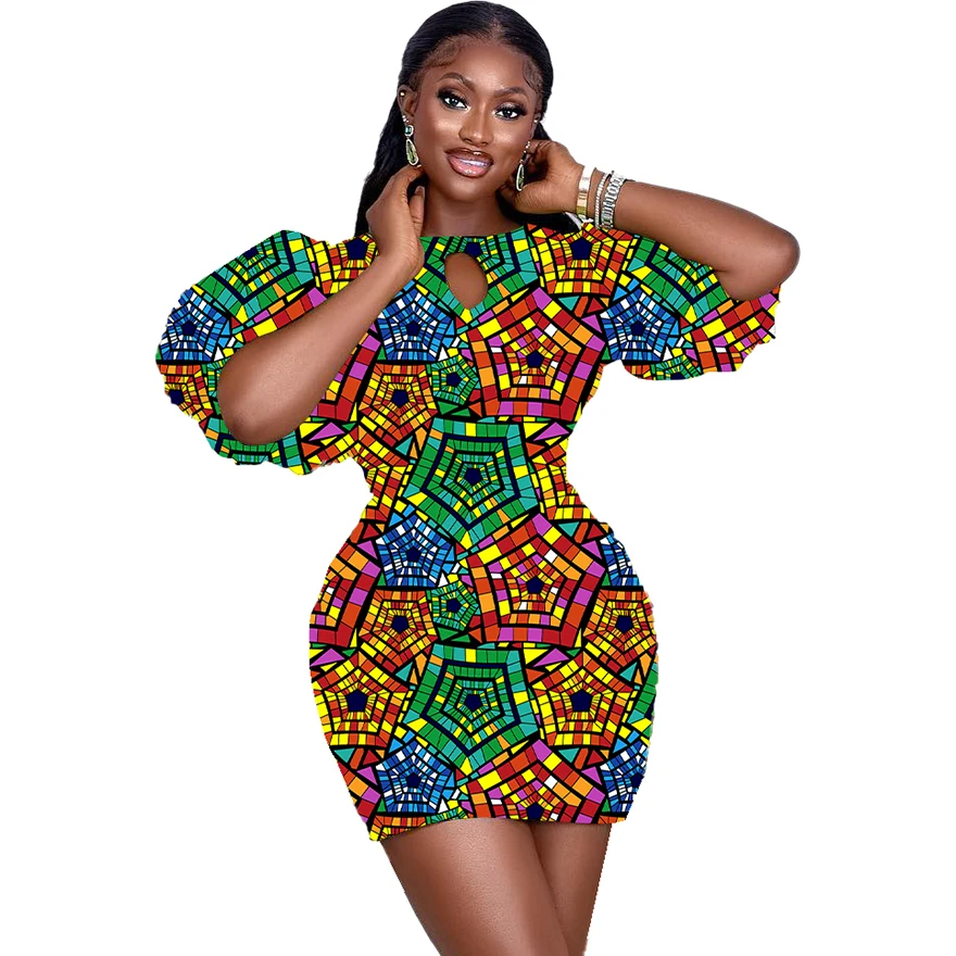 Robe Pagne Nouveau Couture Africaine Africain Wax Mode Africaine