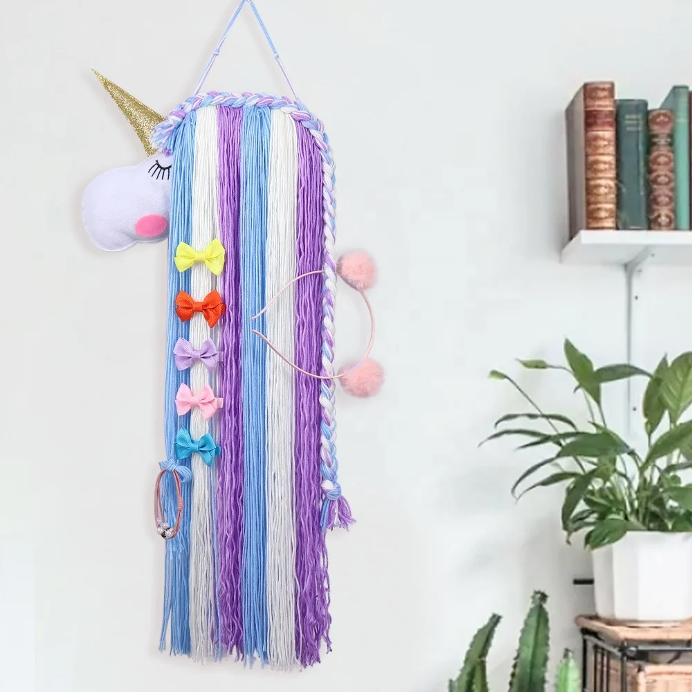 14 Farben Einhorn Wandbehang Heimdekoration fr Mdchen Haarschleifenhalter  Organizer Aufbewahrung fr Haarbnder Haarspangen Haargummis| Alibaba.com