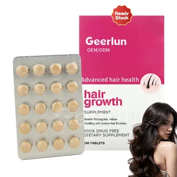 Ready to Ship 100% Drug-Free Hair Supplement Nourish Thinning Hair Reduce Shedding Hair Growth Tablets