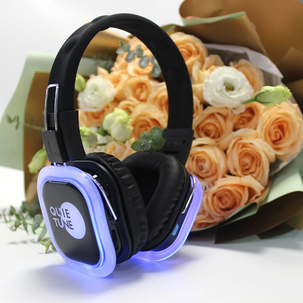 F39hifi Silent Disco Headphones Wireless Headset  Earphone Silent Disco Equipment \telectronics Silent Party Headphones