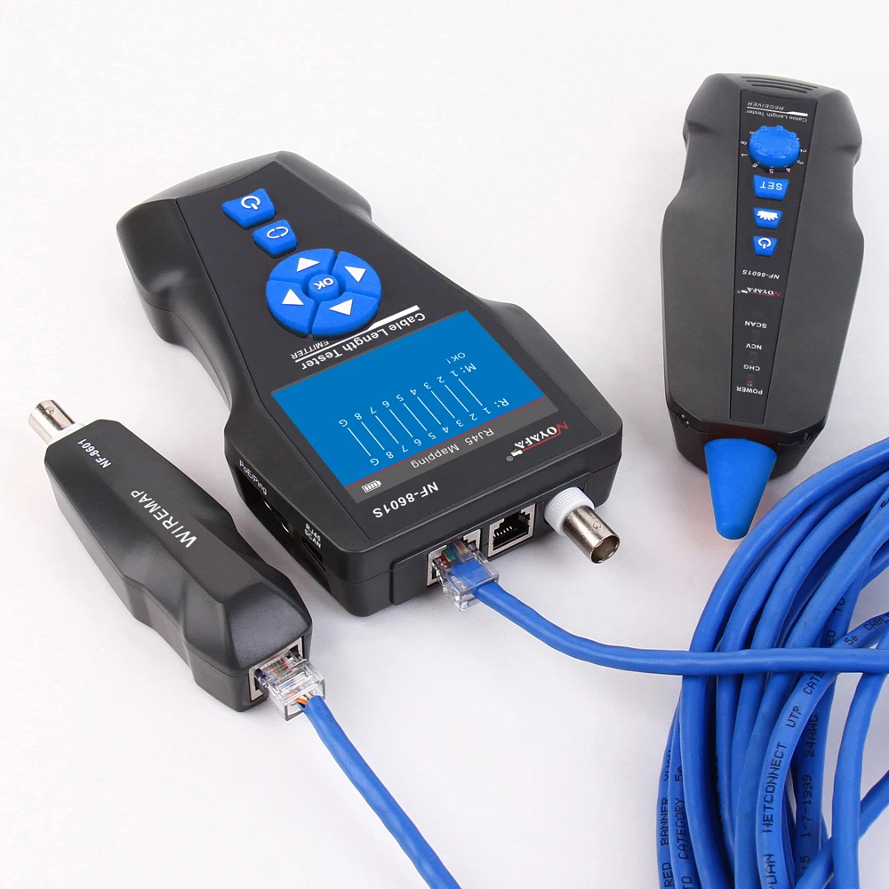 NF-8601S Multifunction TDR Network Cable Tester with PoE/PING/Port Flash Function
