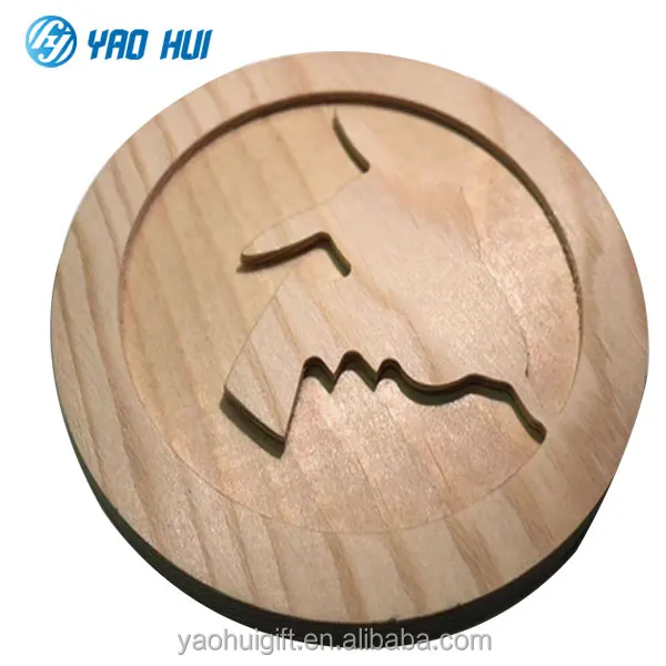 3D wooden pendant