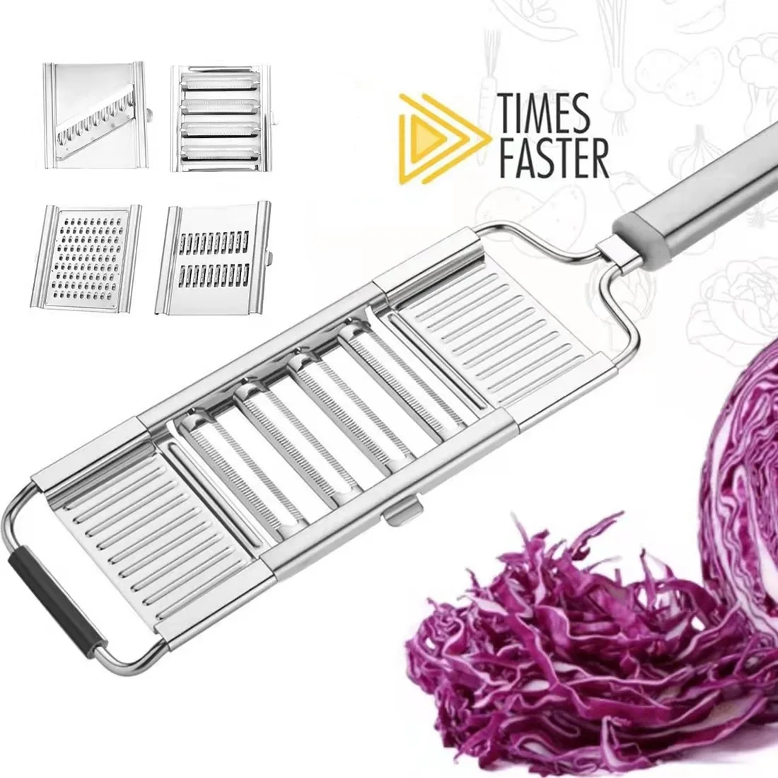 Dishan Handheld Manual Shredder with Sharp Blade and Anti-Slip Handle - Perfect for Shredding Vegetables, Butter, and Fruits - Essential Kitchen