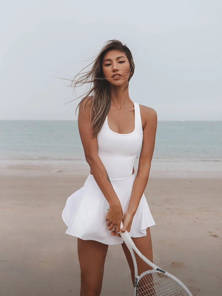 Abito da Yoga Fitness personalizzato donna un pezzo gonne da corsa