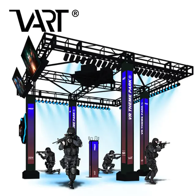 Захватывающий VR-аттракцион четыре игрока война в командную команду Боевая VR-арены для тематического