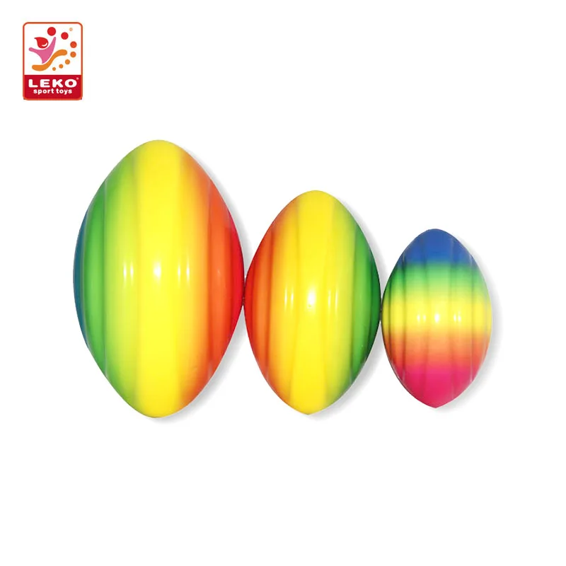 Рекламный мяч для регби из пенополиуретана LEKO Sports, американский футбольный мяч на заказ