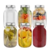 Bouteille transparente + Bouchon en aluminium