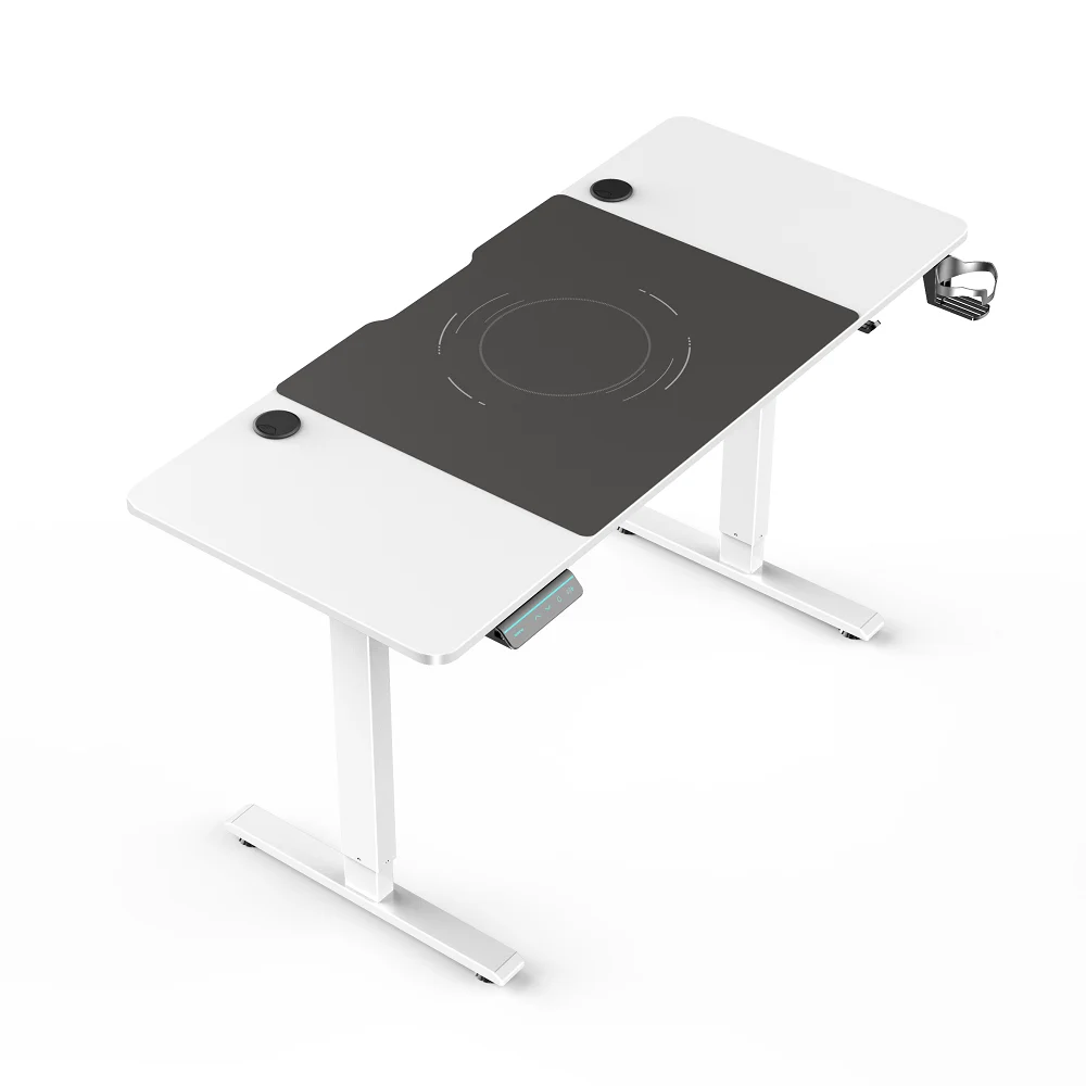 Gaming Handle Rack T-Shaped Professional Gamer Electric Lift Racing Style Computer Desk ...