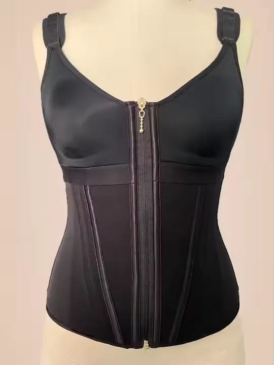 HKRXEC Zip-Front Structured Waist Trainer Vest
