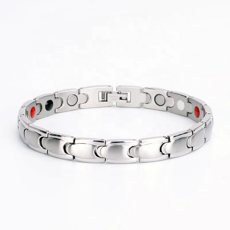 Stainless steel titanium steel outlet bracelet with stainless steel magnetic latch