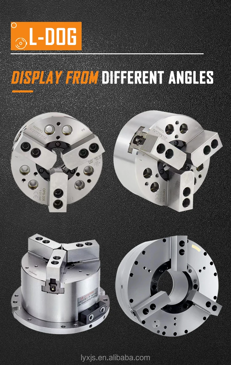 Highspeed Hydraulic Power Chuck Lathe Oil Chuck For Metal With 4 Jaws