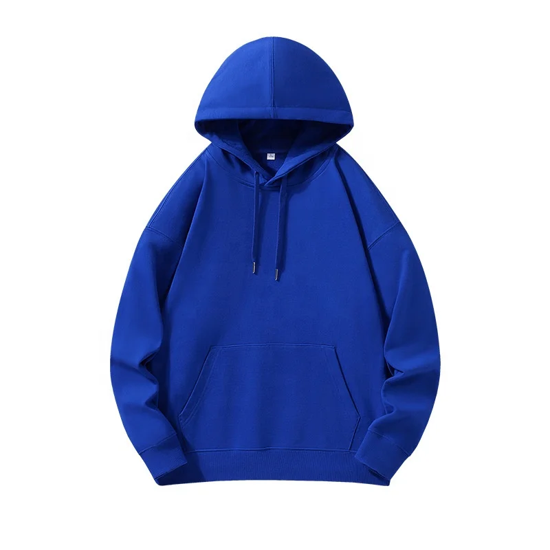 High Quality Custom Drop Shoulder Pullover Hoodie for Men and Women Winter Advertising Embroidery Neck Sweater