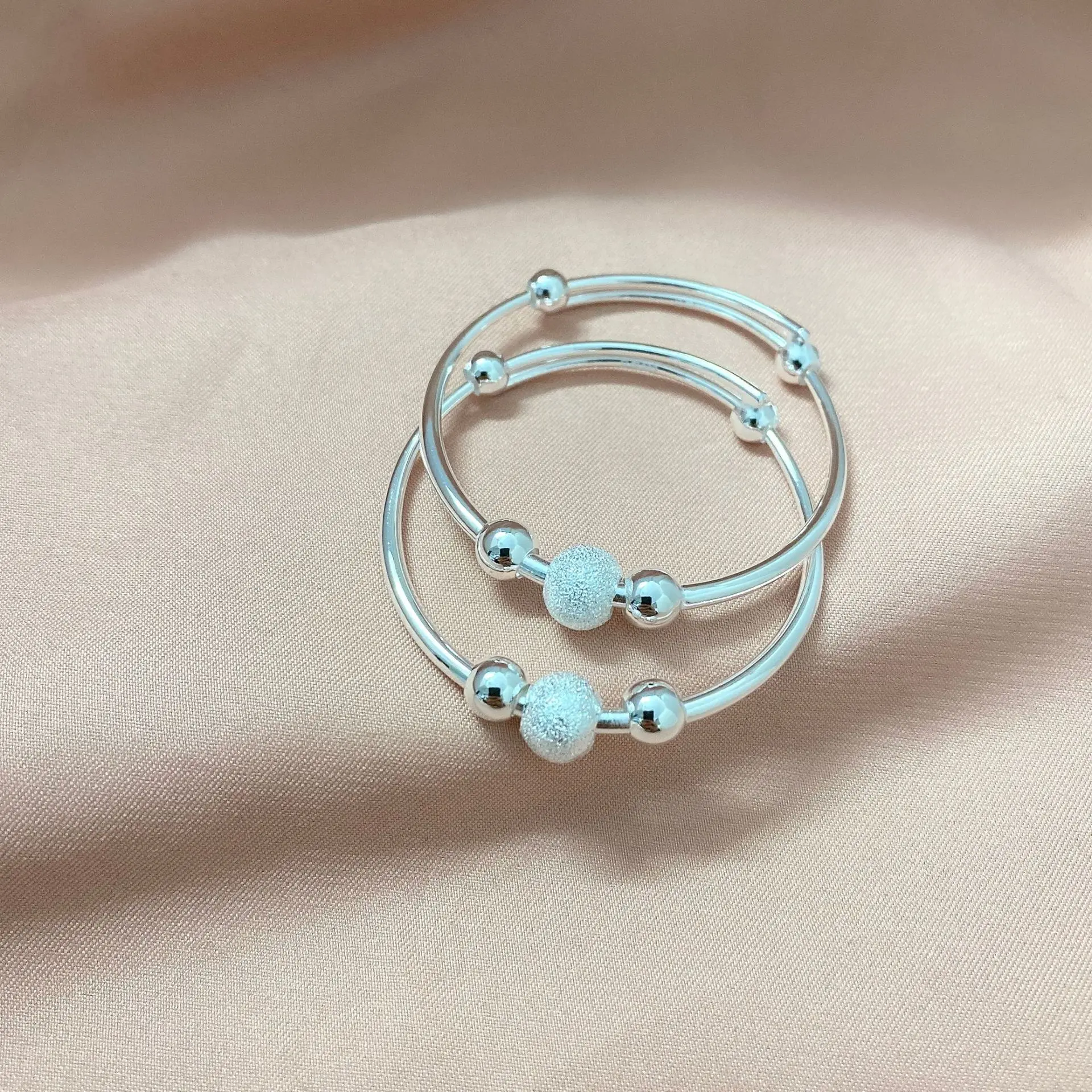 Wholesale S999 Silver Baby Bracelet Pure Silver Bangle