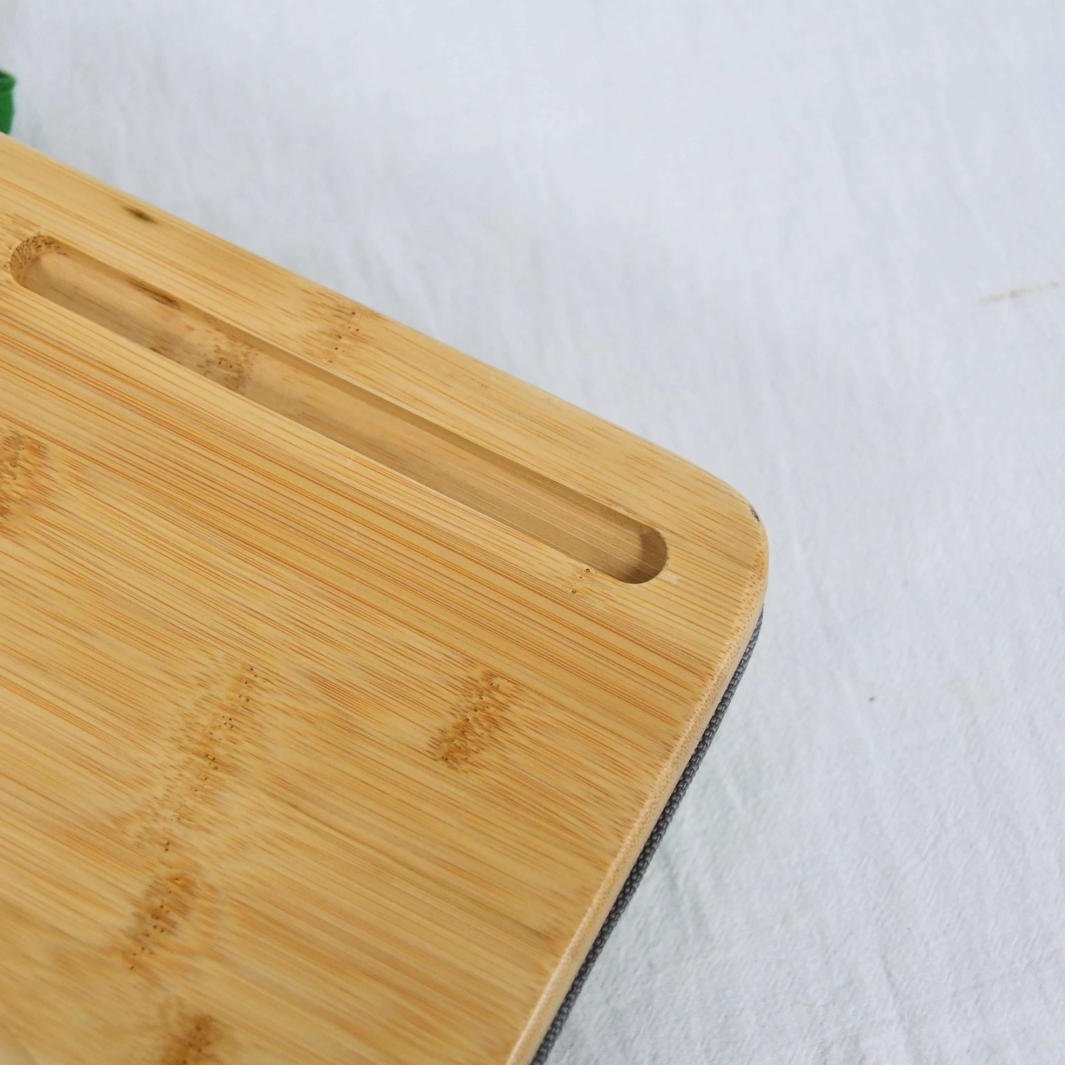 Многофункциональная кровать-поднос, Бамбуковая настольная доска для ноутбука с гнездом для планшета и ковриком для мыши