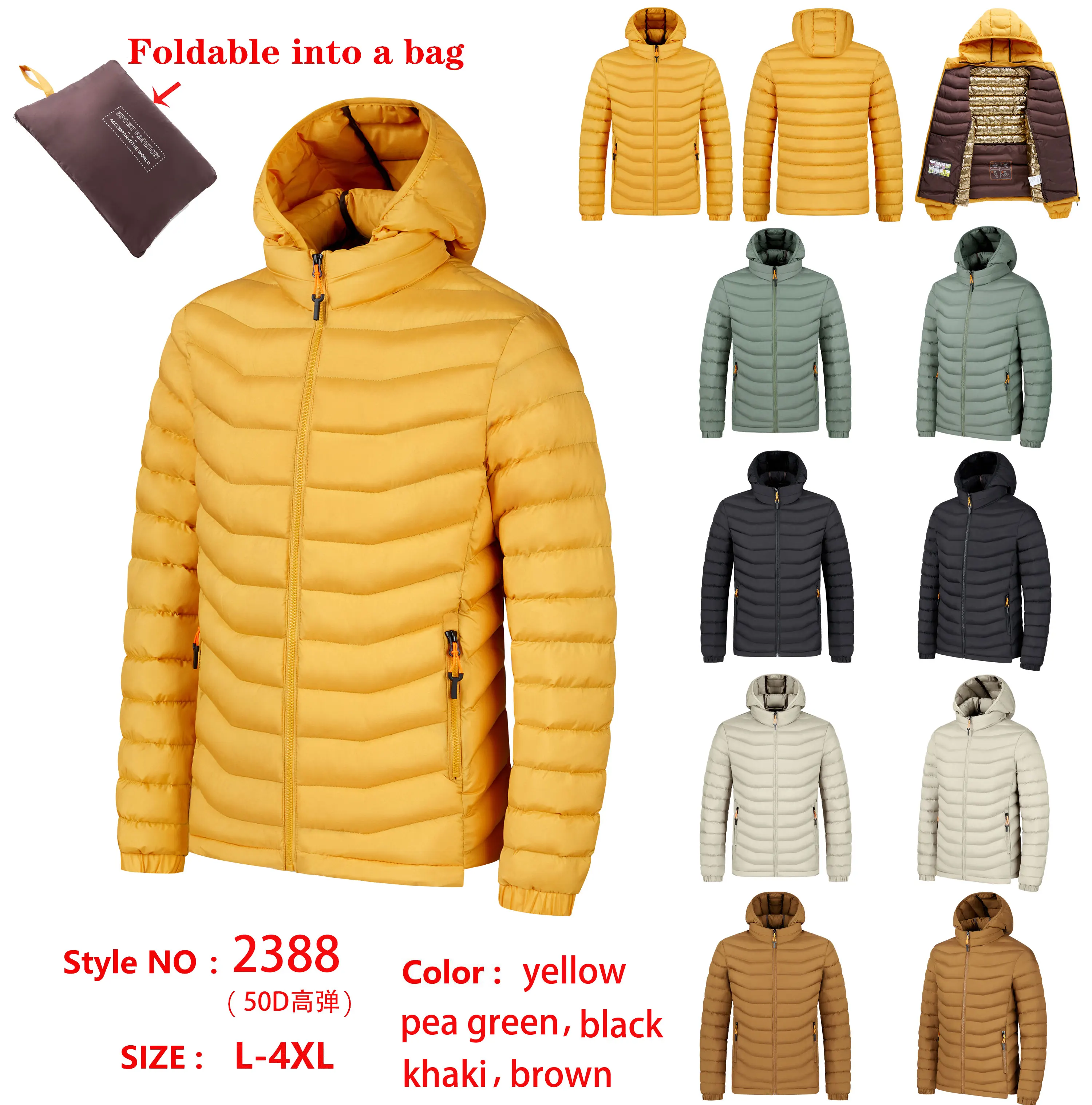 Stylish Coats Custom Manufacturer Men Jacket Warm Thick Padded Bubble ...