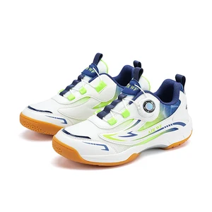 Autumn Cross-Border Professional Badminton Tennis Sports Shoes for Boys Girls-Non-Slip Lightweight Mesh Breathable Buttons