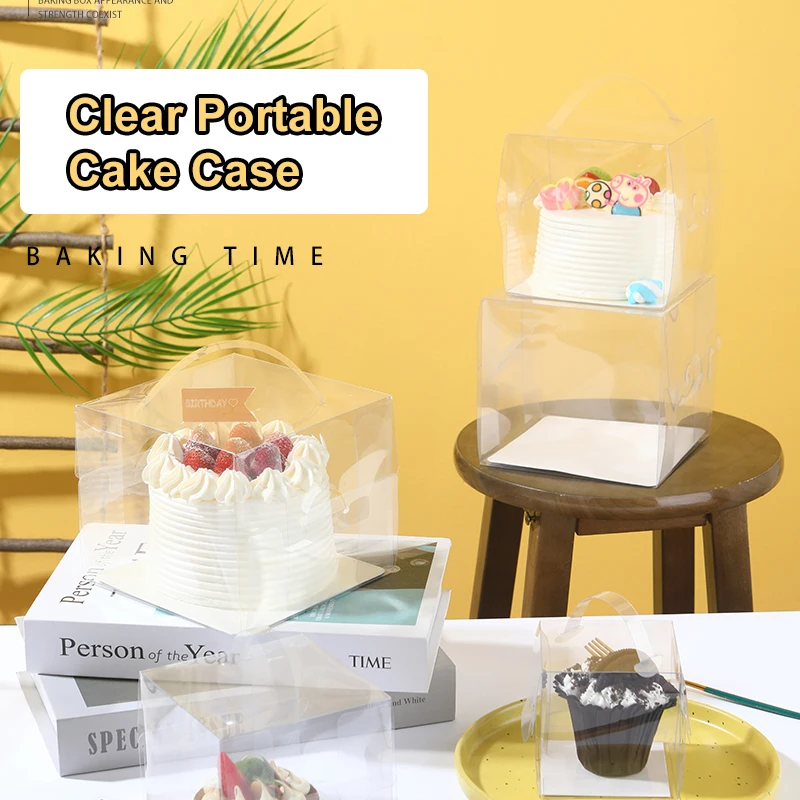 Wholesale Tall Portable Package Box Mini Bundt Cake Containers