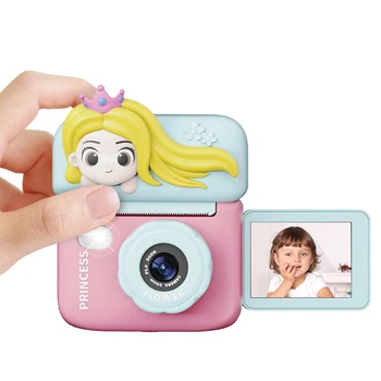 1080p HD Flip Screen Camera With Thermal Photo Paper Toys Digital Camera Gifts toys Kids Instant Print Camera For Boys girls