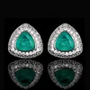 Emerald ear studs