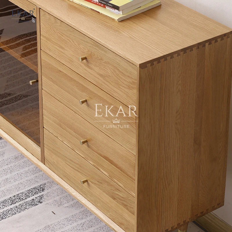 product new design modern furniture restaurant solid wood small size sideboard dining room storage cabinet-63