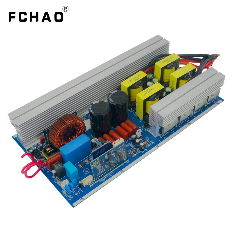 Fchao 2000W 3000W 500W Pure Sine Wave Power Frequency Inverter DC12V 24V 48V AC 220V Universal LCD Display Circuit Inverter